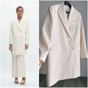 ZARA ZW COLLECTION WOOL BLEND FROCK COAT